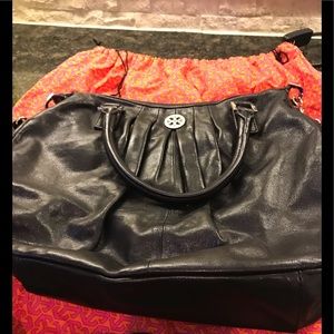 Tory Burch black leather shoulder bag